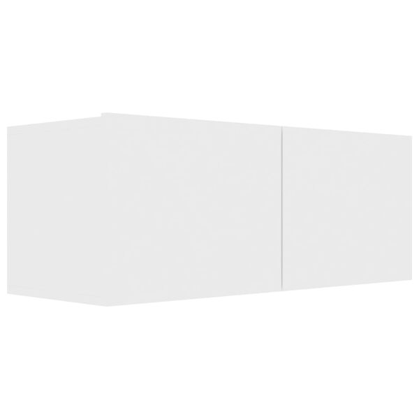 vidaXL TVキャビネット ホワイト 80x30x30cm エンジニアリングウッド