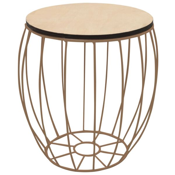 vidaXL コーヒーテーブル3点セット ポプラ合板＆鉄