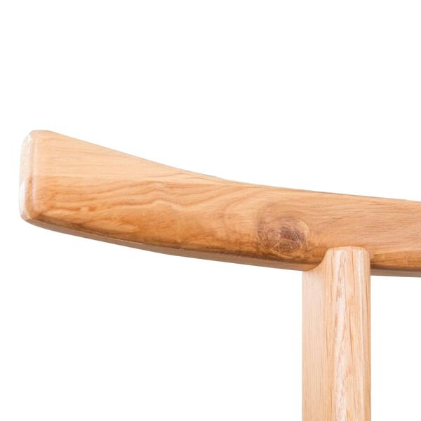 vidaXL 洋服ラック 125x150cm オーク無垢材