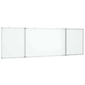 vidaXL マグネット式ホワイトボード 折りたたみ式 160x60x1.7cm アルミニウム製