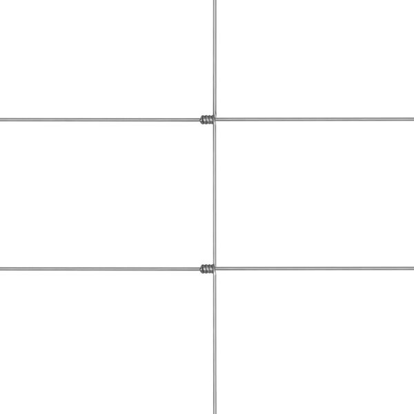 vidaXL ガーデンフェンス 亜鉛メッキ鋼製 50x1.6 m シルバー