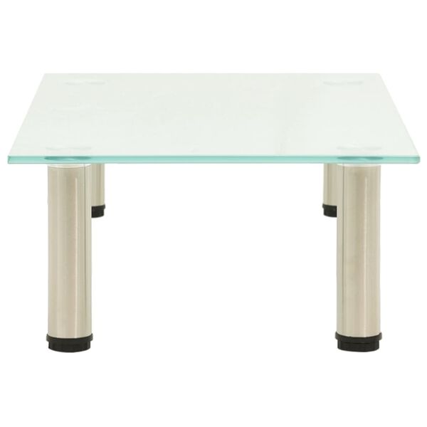 vidaXL テレビ台 つや消し 60x35x17cm 強化ガラス製