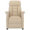vidaXL リクライニングチェア クリーム 合成皮革製