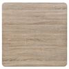 vidaXL ビストロテーブル MDF＆スチール スクエア 80x80x75cm オークカラー