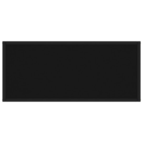 vidaXL コンソールテーブル ブラック 80x35x75cm 強化ガラス製