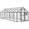 vidaXL 鳥小屋 アビアリー アントラシート 1.79x6x1.85 cm アルミ