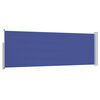 vidaXL パティオ用 引き込み式サイドオーニング 100x300cm ブルー