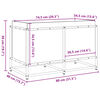 vidaXL ガーデンプランター 80x40x50 cm 含浸木材 パイン材