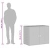 vidaXL ガーデン収納キャビネット グレー 100x55.5x80cm ポリラタン