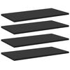 vidaXL 本棚ボード 8点 ブラック 60x30x1.5cm パーティクルボード