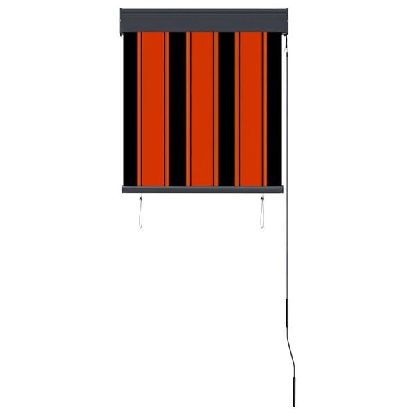 vidaXL 屋外用ローラーブラインド 60x250cm オレンジ＆ブラウン