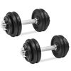 vidaXL ダンベル18点セット 30kg 鋳鉄製