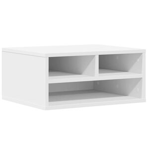 vidaXL プリンタースタンド ホワイト 49x40x22.5 cm エンジニアリングウッド