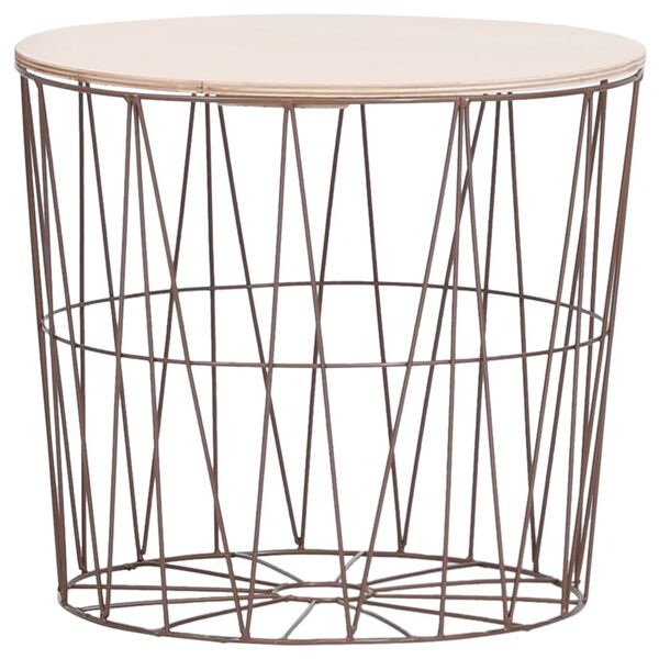 vidaXL コーヒーテーブル 4点 コッパー