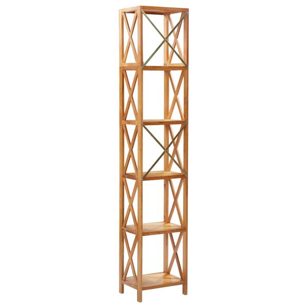 vidaXL 6段棚 40x30x205cm オーク無垢材