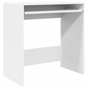 vidaXL デスク ホワイト エンジニアードウッド 77.5 x 43 x 79 cm