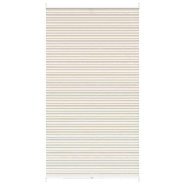 vidaXL プリーツブラインド 100x200cm クリーム