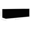 vidaXL TVキャビネット2点セット ブラック エンジニアリングウッド (801473+801482)