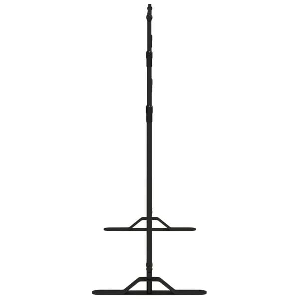 vidaXL バックドロップスタンド ブラック 254x243 cm スチール