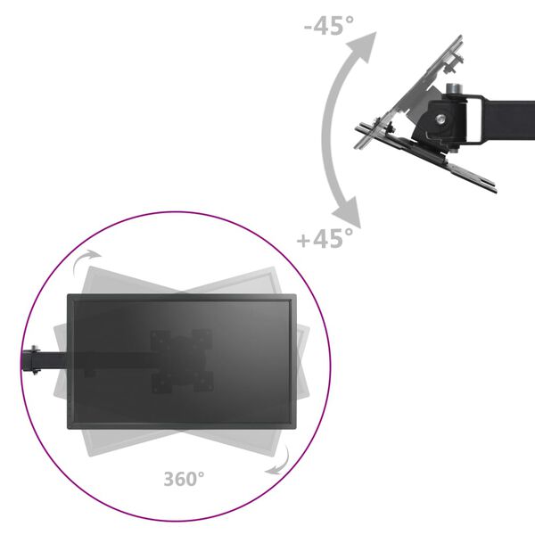vidaXL トリプルモニター デスクマウントスタンド 13-23インチ