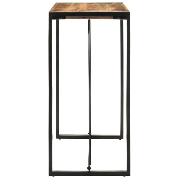 vidaXL バーテーブル 110x55x110 cm 無垢材 ラフ マンゴーウッド