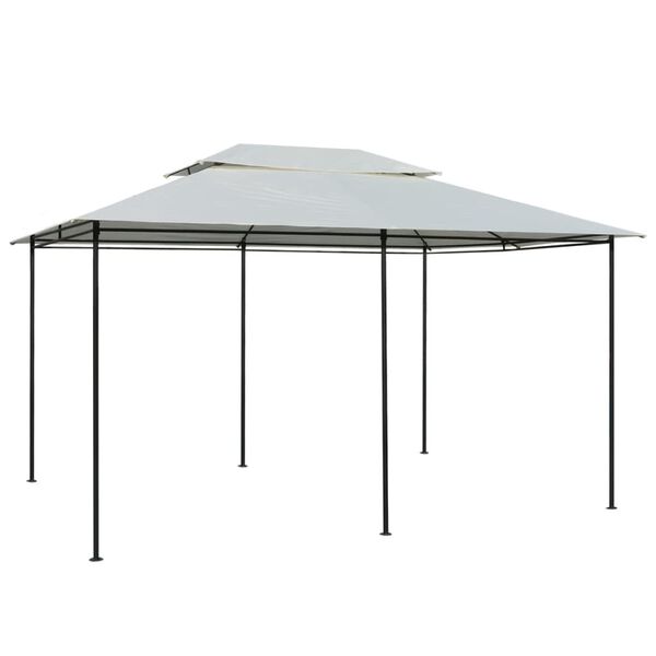 vidaXL カーテン付きガーデンマーキー 4x3m 白色