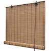 vidaXL 竹製ローラーブラインド 120x220cm ブラウン
