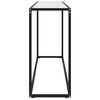 vidaXL コンソールテーブル ホワイト 120x35x75cm 強化ガラス製