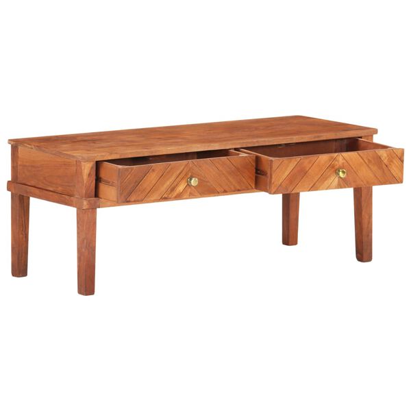 vidaXL TVキャビネット 110x40x41cm アカシア無垢材