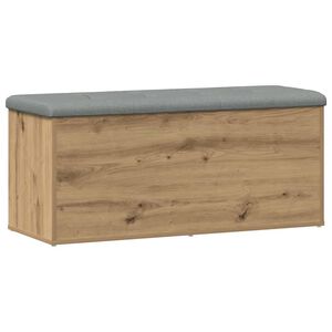 vidaXL 収納ベンチ アーティザンオーク 102x42x45 cm エンジニアードウッド