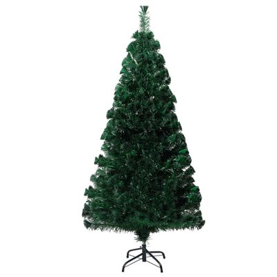 vidaXL フェイククリスマスツリー スタンド付き グリーン 150cm 光ファイバー製