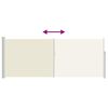 vidaXL 引き込み式サイドオーニング 120x300cm クリーム