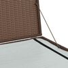 vidaXL ガーデン収納ボックス ブラウン 150x100x100 cm ポリラタン製