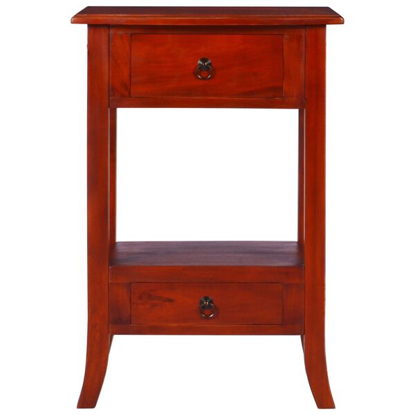 vidaXL コンソールテーブル クラシカルブラウン 50x30x75cm マホガニー無垢材