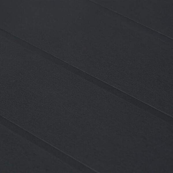 vidaXL ガーデンテーブル アントラシート 220x90x72cm プラスチック製 ラタン風