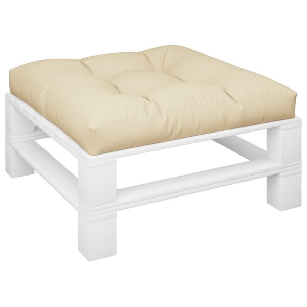 vidaXL パレットソファクッション 70x70x10cm ベージュ