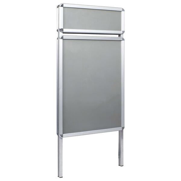 vidaXL A1 カスタマーストッパー ポスタースタンド ヘッダー付きアルミニウム