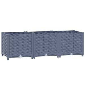 vidaXL レイズドベッド 120x40x38cm ポリプロピレン製