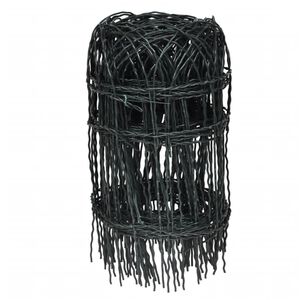 vidaXL 庭園境界フェンス 粉体塗装鉄線 25 x 0.4 m