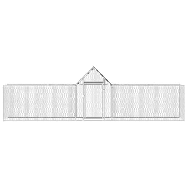 vidaXL 鶏小屋 5x1x1.5m 亜鉛メッキ鋼製