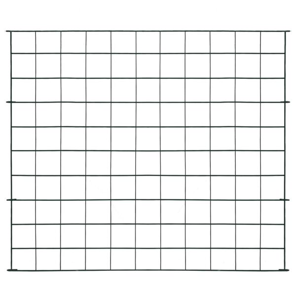 vidaXL 池用フェンスセット 77.5x64cm グリーン