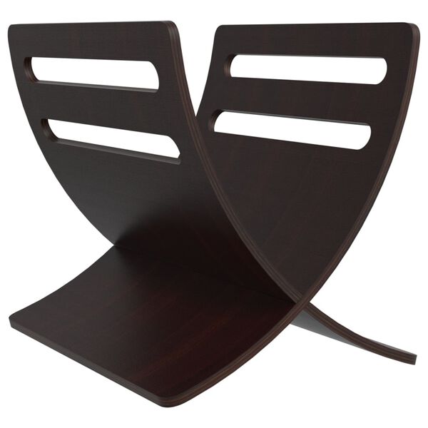 vidaXL マガジンラック 床置き 木製 ブラウン