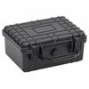 vidaXL ポータブルフライトケース ブラック 24x19x11 cm PP
