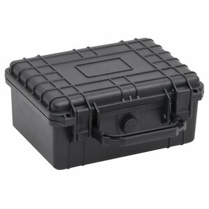 vidaXL ポータブルフライトケース ブラック 24x19x11 cm PP