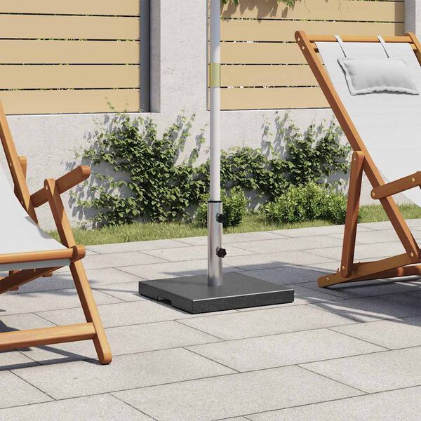 vidaXL パラソルベース 花こう岩 角型 20kg ブラック