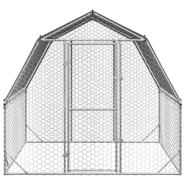 vidaXL 屋根付き鶏小屋 2.5x2x2.25 m 亜鉛メッキ鋼