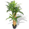 vidaXL 人工観葉植物 ドラセナ ポット付き 100cm グリーン