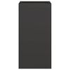 vidaXL プランター ブラック 40x40x80 cm 冷間圧延鋼