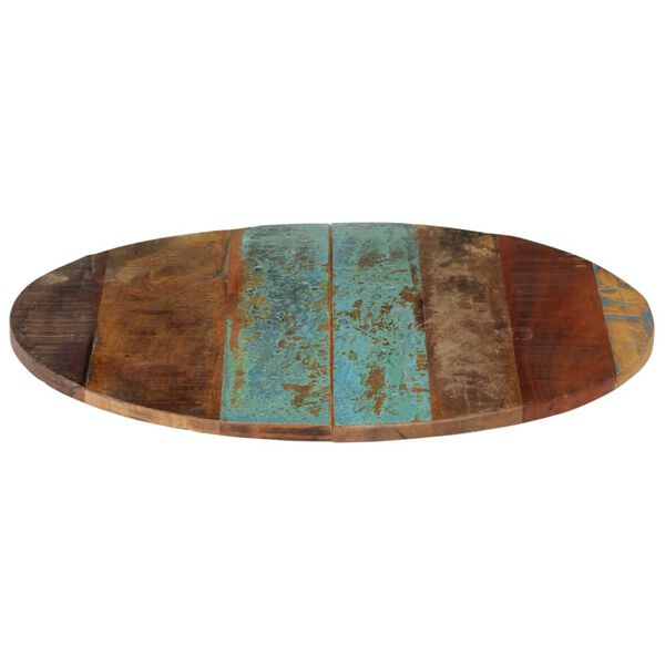 vidaXL テーブルトップ 円型 60cm 15-16mm 無垢の再生木材