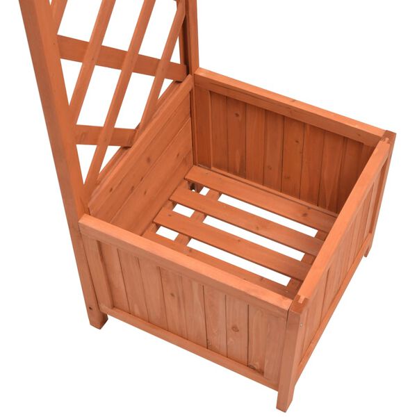 vidaXL トレリスローズアーチ プランター付 180 x 40 x 205 cm